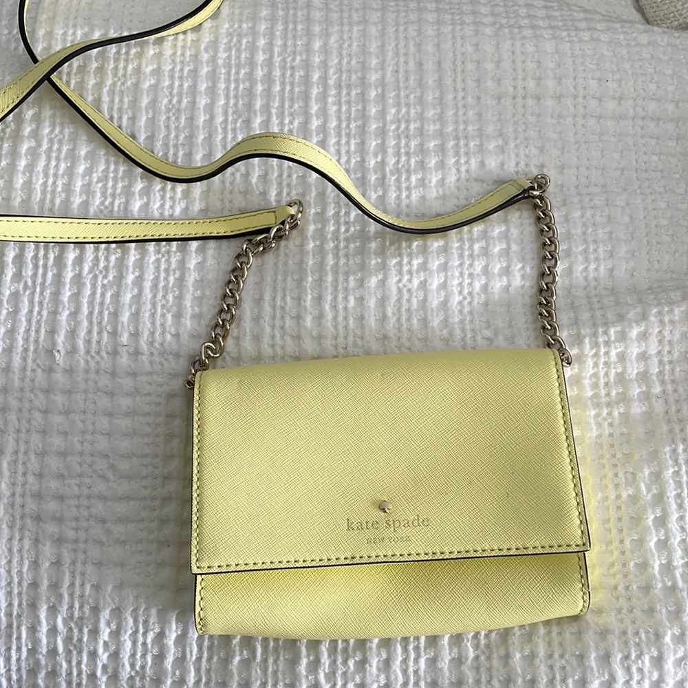 Yellow Kate spade cross body bag